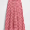 Maxiskjørt i gingham