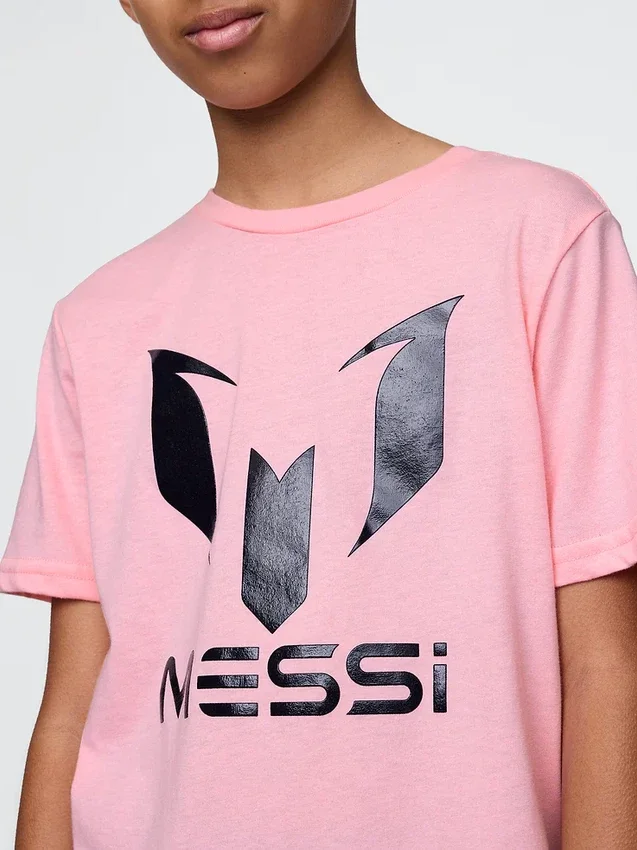 Messi-T-skjorte med grafisk trykk for barn