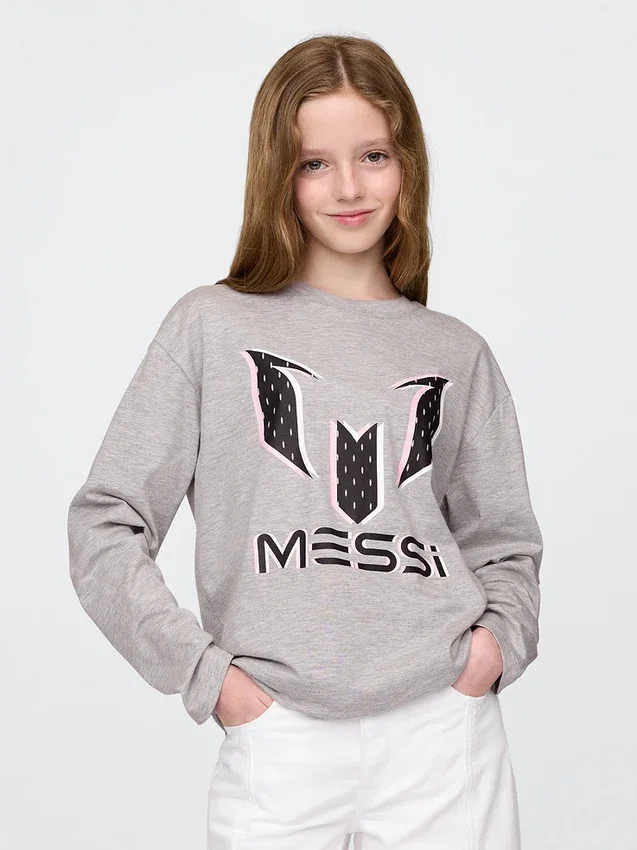Messi-T-skjorte med grafisk trykk for barn
