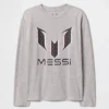 Messi-T-skjorte med grafisk trykk for barn