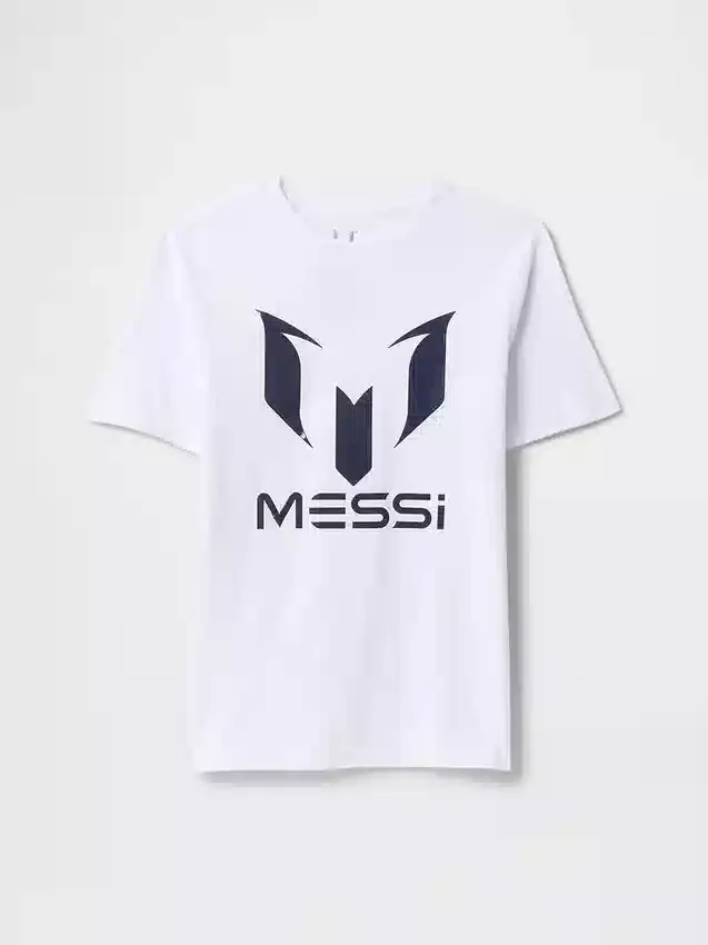 Messi-T-skjorte med grafisk trykk for barn