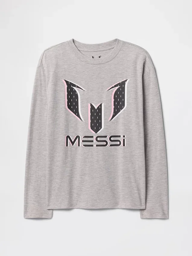 Messi-T-skjorte med grafisk trykk for barn