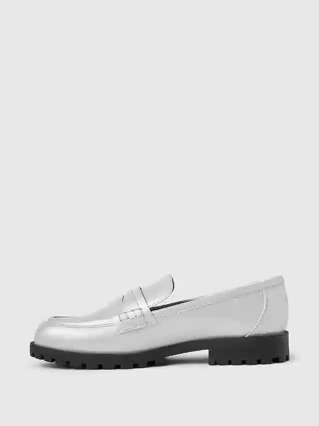 Metalliske loafers for barn