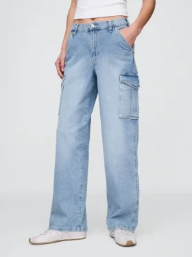 Mid Rise ’90S Loose Cargo Jeans
