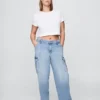 Mid Rise '90S Loose Cargo Jeans