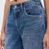 Mid Rise Rigid Relaxed Straight Jeans