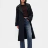 Mid Rise stive, avslappede flare-Jeans
