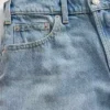 Mid Rise stive, avslappede flare-Jeans