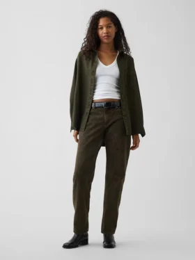 Mid Rise Straight Taper-Jeans