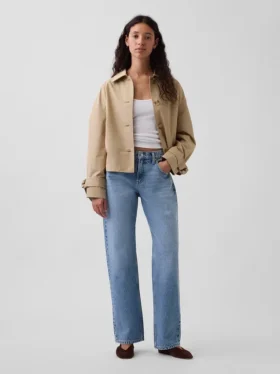 Mid Rise Straight Taper-Jeans