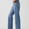 Mid Rise Straight Taper-Jeans