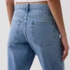 Mid Rise Straight Taper-Jeans