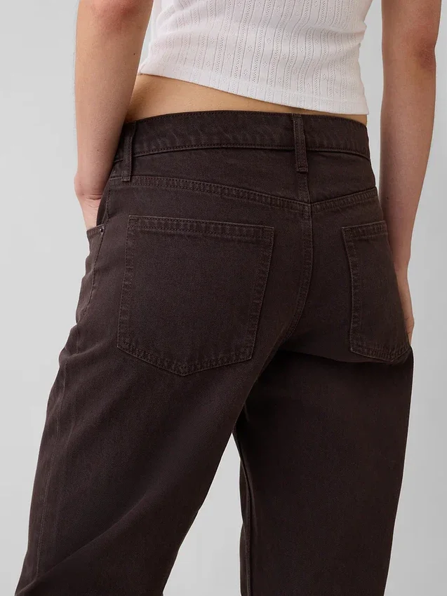Mid Rise Straight Taper-Jeans