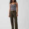 Mid Rise Straight Taper-Jeans