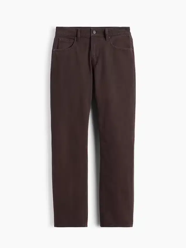 Mid Rise Straight Taper-Jeans