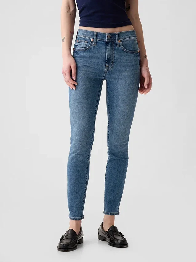 Mid Rise True Skinny-Jeans