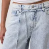 Mid Rise Ultrasoft Baggy Micro Belt-Jeans