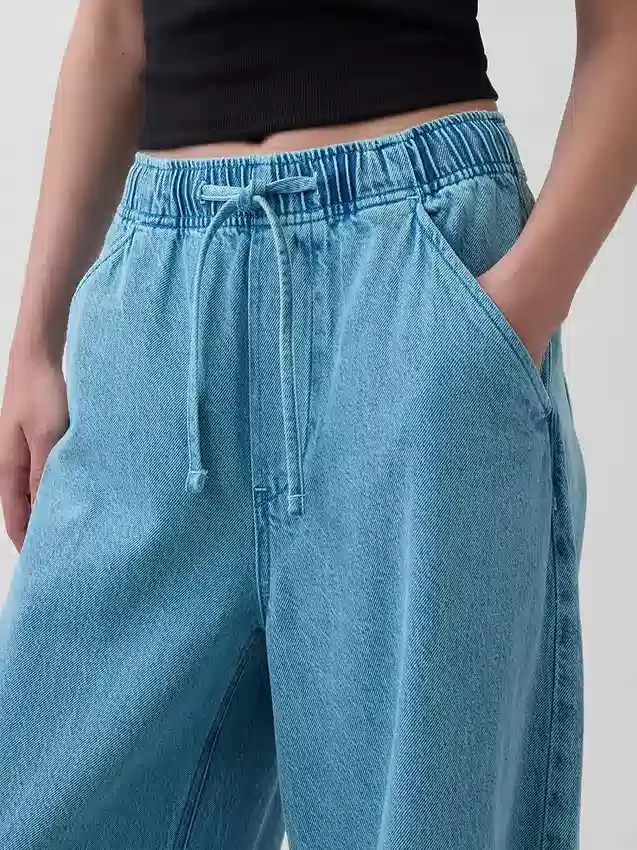 Mid Rise Ultrasoft Easy Horseshoe-Jeans