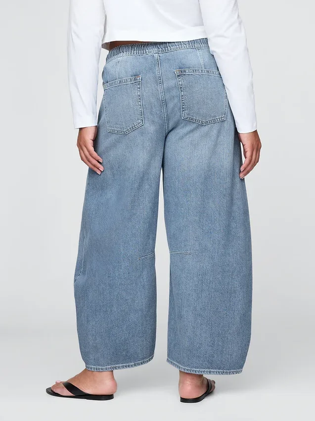Mid Rise Ultrasoft Easy Horseshoe-Jeans