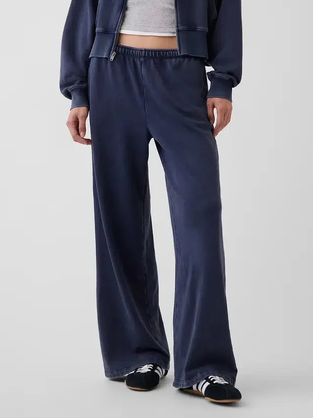 Mid Rise Vintagesoft Terry løse joggebukser