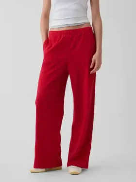 Mid Rise Vintagesoft Terry løse joggebukser