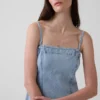Midi-kjole i denim