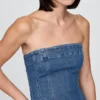 Midi-kjole i denim