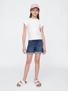 Midi-shorts i denim for barn