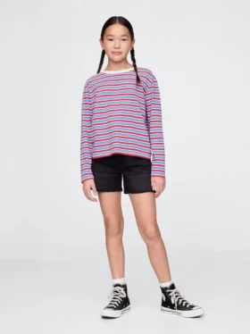 Midi-shorts i denim for barn