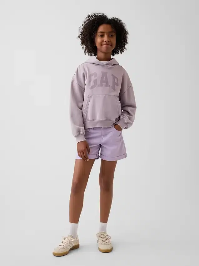 Midi-shorts i denim for barn