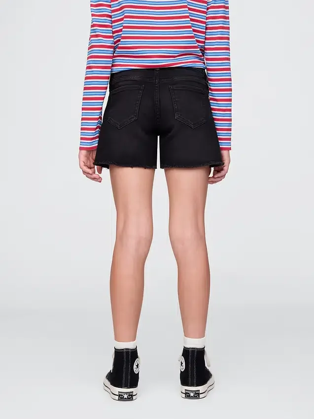 Midi-shorts i denim for barn