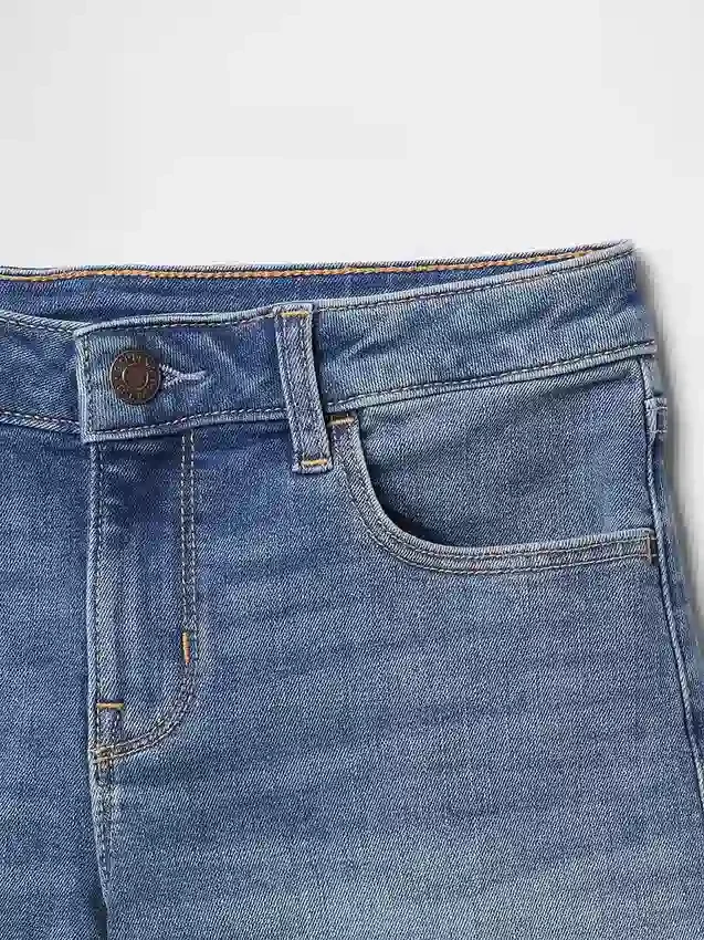 Midi-shorts i denim for barn