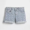 Midi-shorts i denim med striper for barn