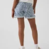 Midi-shorts i denim med striper for barn