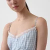 Midi-slipkjole i gingham