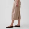 Midt høyde culotte-bukser med belter