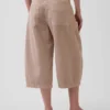 Midt høyde culotte-bukser med belter