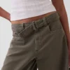 Midt høyde culotte-bukser med belter