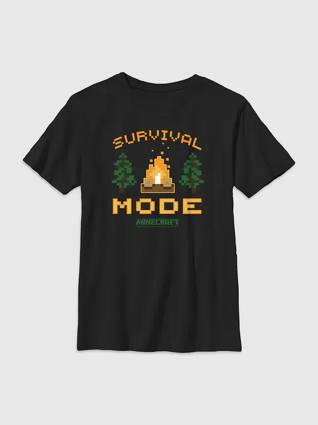 Minecraft Survival Mode-T-skjorte for barn