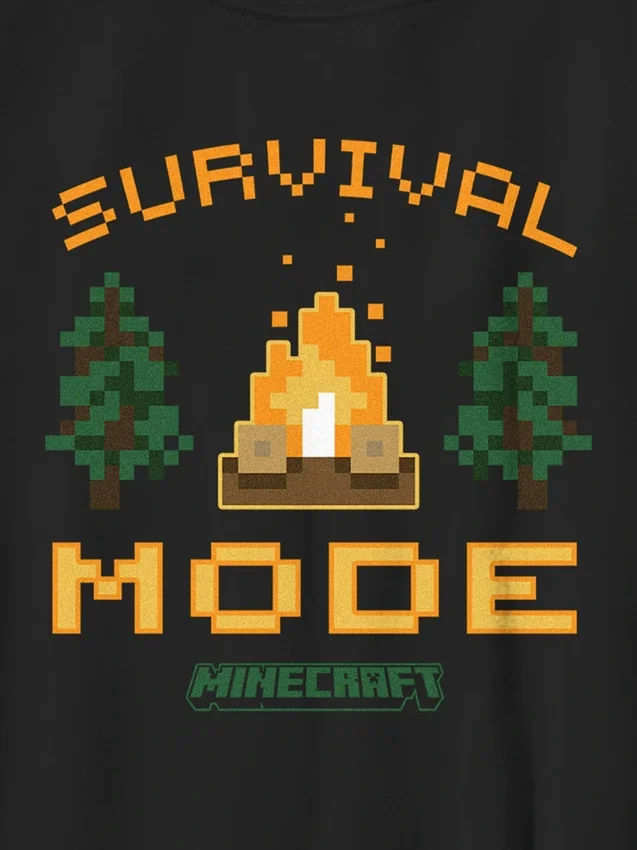 Minecraft Survival Mode-T-skjorte for barn