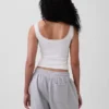 Mini Rib Lace Henley-pyjamas-tanktop