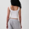 Mini Rib Lace Henley-pyjamas-tanktop