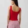 Mini Rib Lace Henley-pyjamas-tanktop
