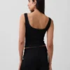Mini Rib Lace Henley-pyjamas-tanktop