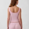 Mini Rib Lace Henley-pyjamas-tanktop