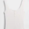 Mini Rib Lace Henley-pyjamas-tanktop
