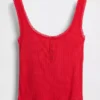Mini Rib Lace Henley-pyjamas-tanktop