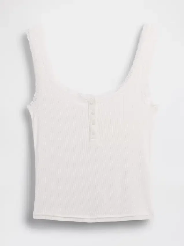 Mini Rib Lace Henley-pyjamas-tanktop