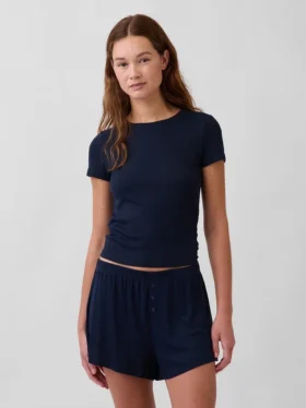 Mini Rib Pj T-skjorte
