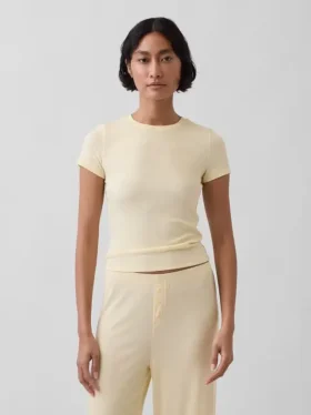 Mini Rib Pj T-skjorte
